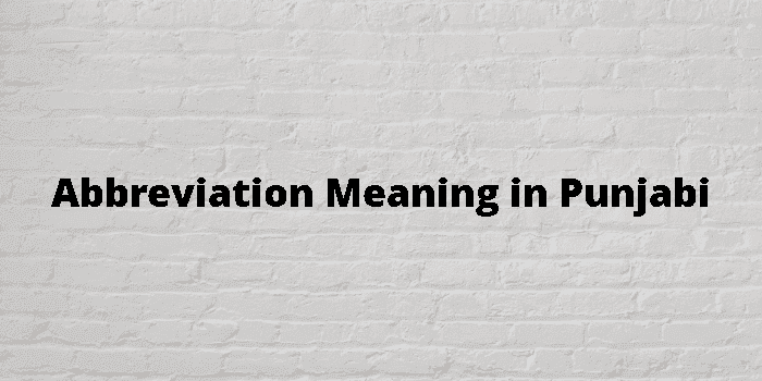 abbreviation