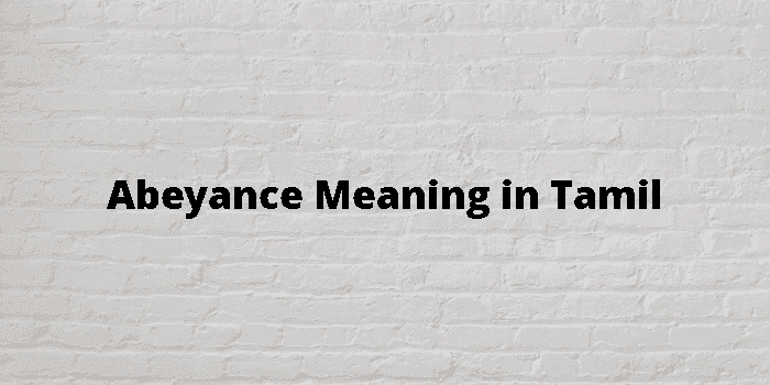 abeyance