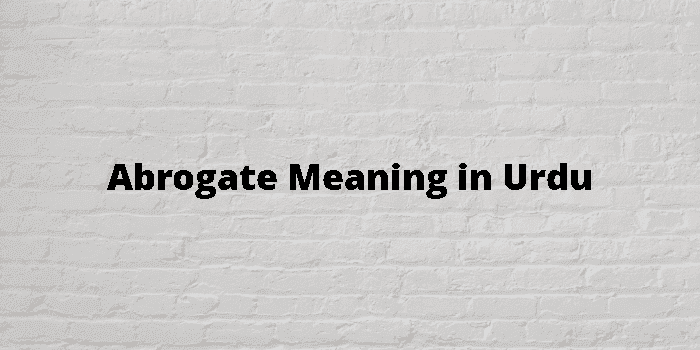 abrogate