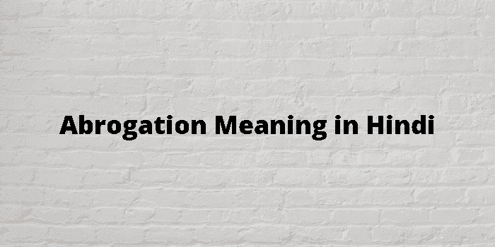 abrogation