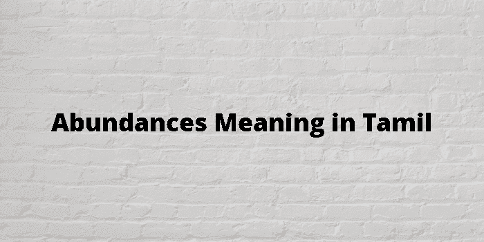 abundances