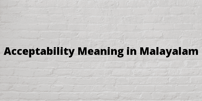 acceptability