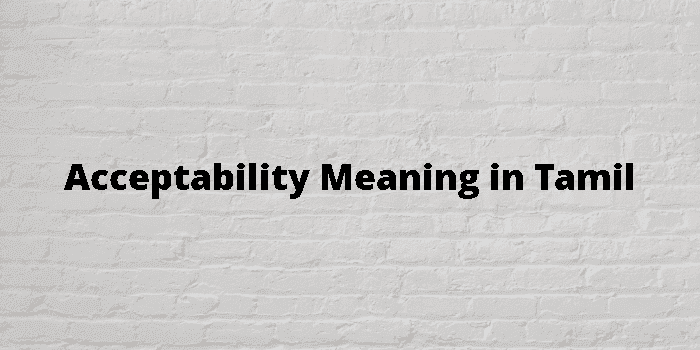 acceptability