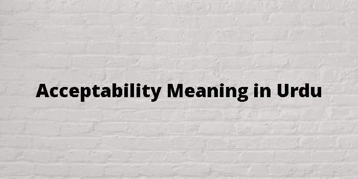 acceptability