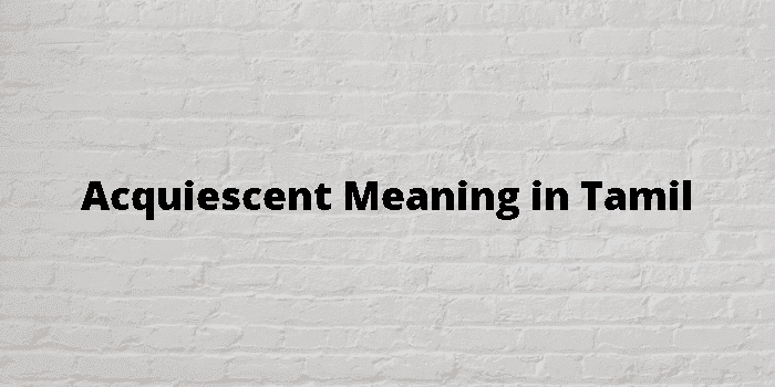 acquiescent