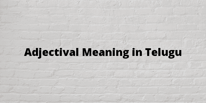 adjectival