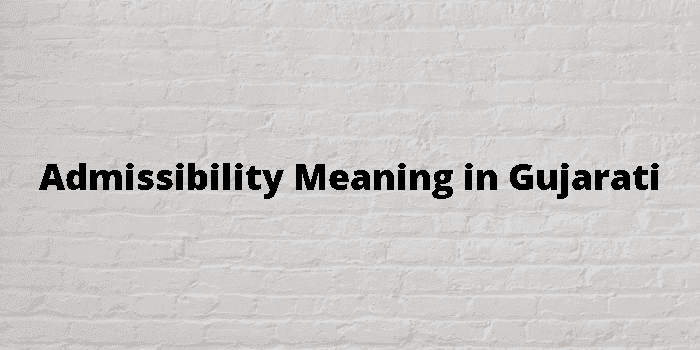 admissibility