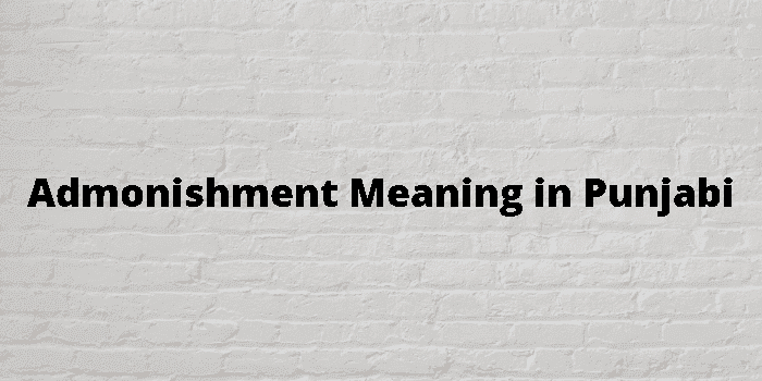 admonishment