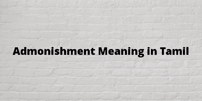 admonishment