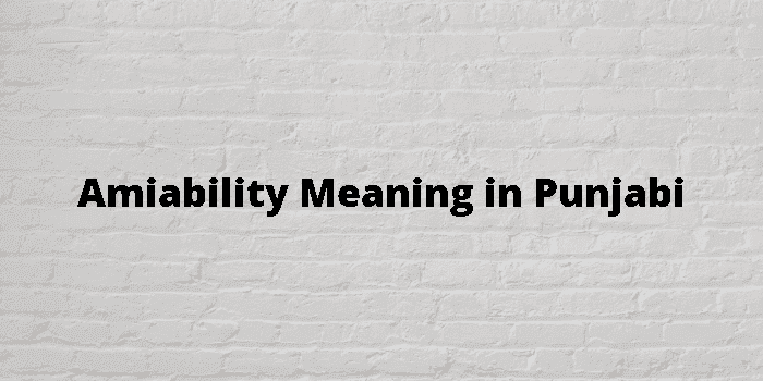 amiability