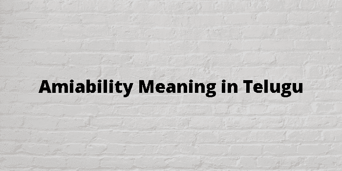 amiability