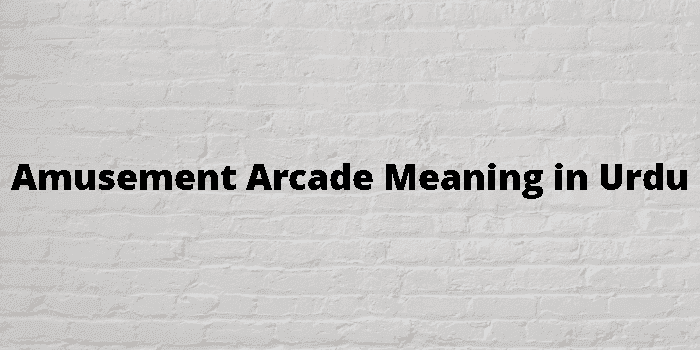 amusement-arcade-meaning-in-urdu