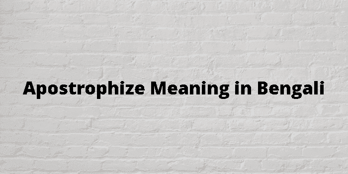 apostrophize