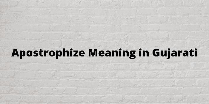 apostrophize
