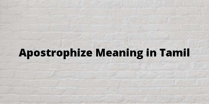 apostrophize