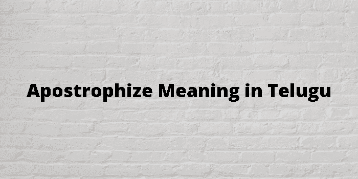 apostrophize