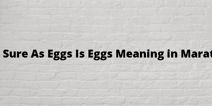 as sure as eggs is eggs