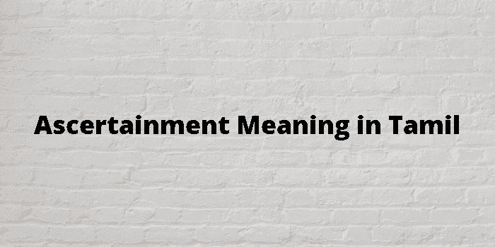 ascertainment