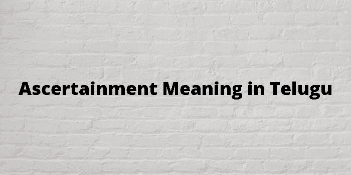 ascertainment