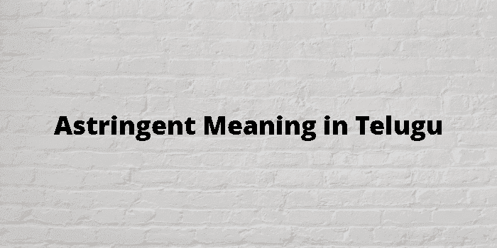 astringent