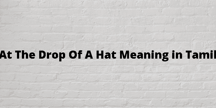 at the drop of a hat