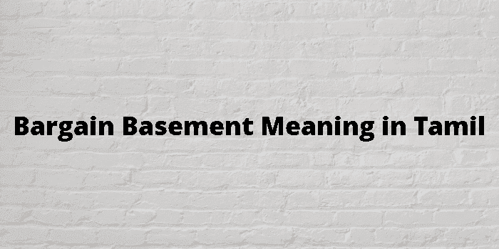 bargain basement