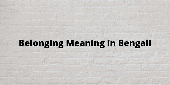 belonging