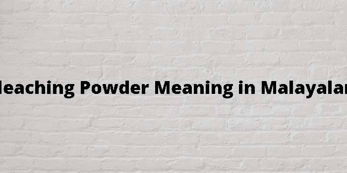 bleaching powder