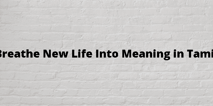 breathe new life into