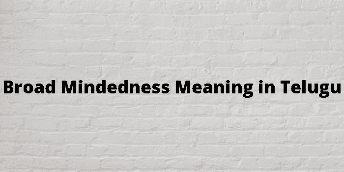 broad mindedness