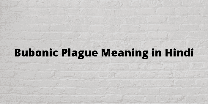 bubonic plague