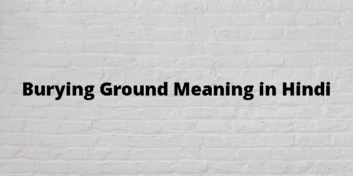 burying ground