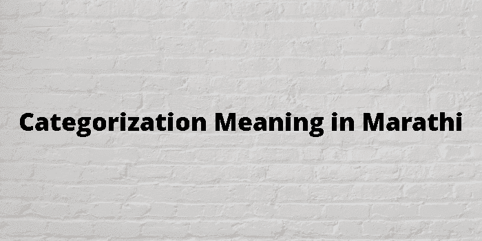 categorization