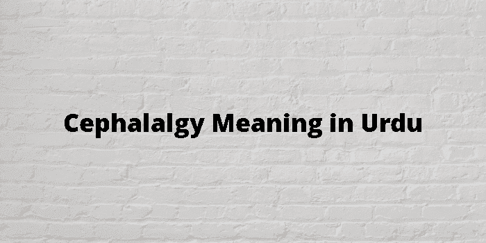 cephalalgy