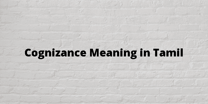 cognizance