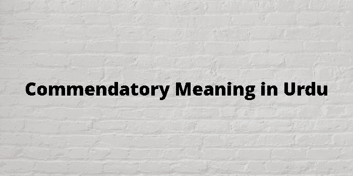 commendatory