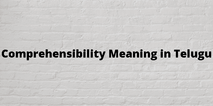 comprehensibility