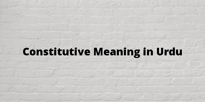 constitutive