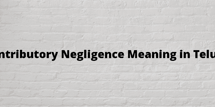 contributory negligence