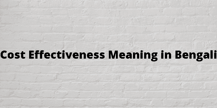 cost effectiveness