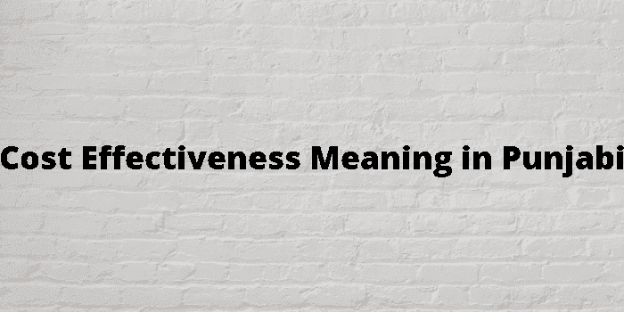 cost effectiveness