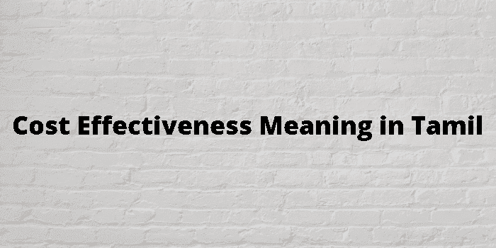 cost effectiveness