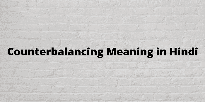 counterbalancing