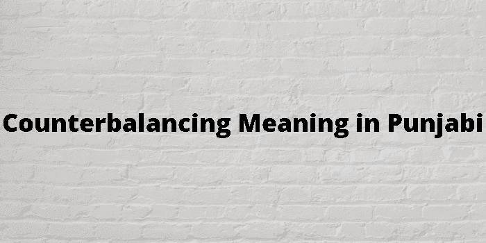 counterbalancing