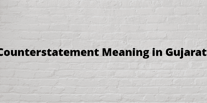 counterstatement