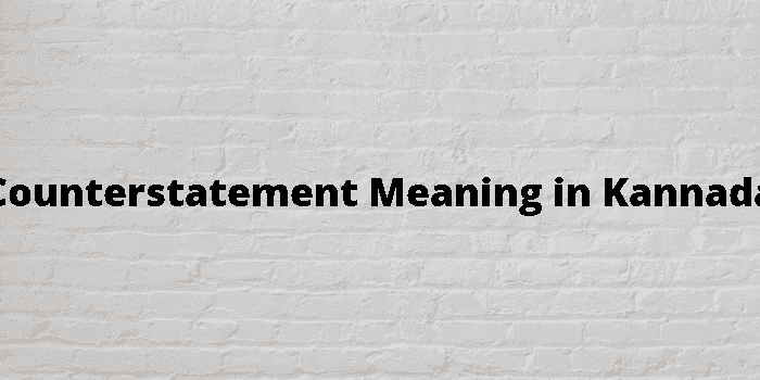 counterstatement