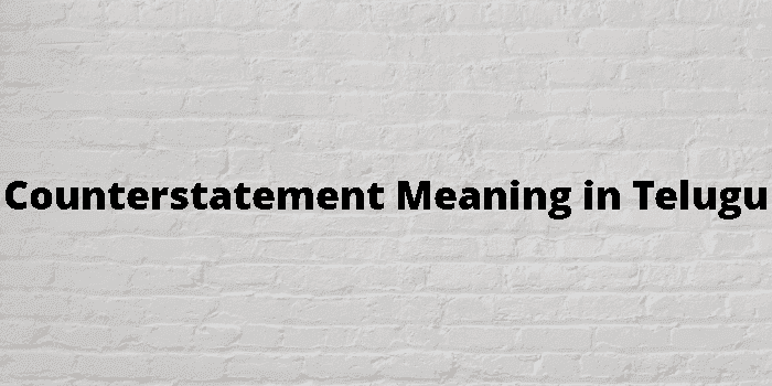 counterstatement