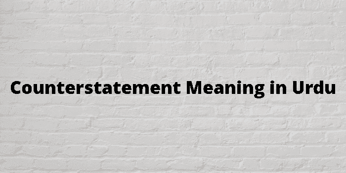 counterstatement