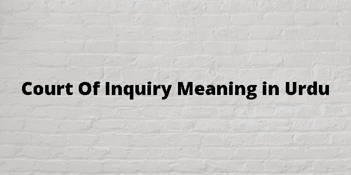 court of inquiry