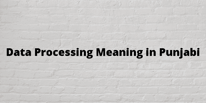 data processing